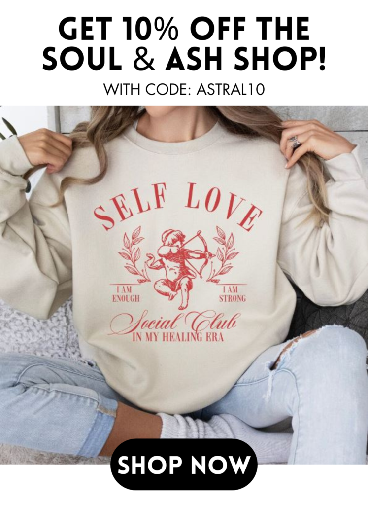 Ad for 10% discount from Soul and Ash Shop with code Astral10.